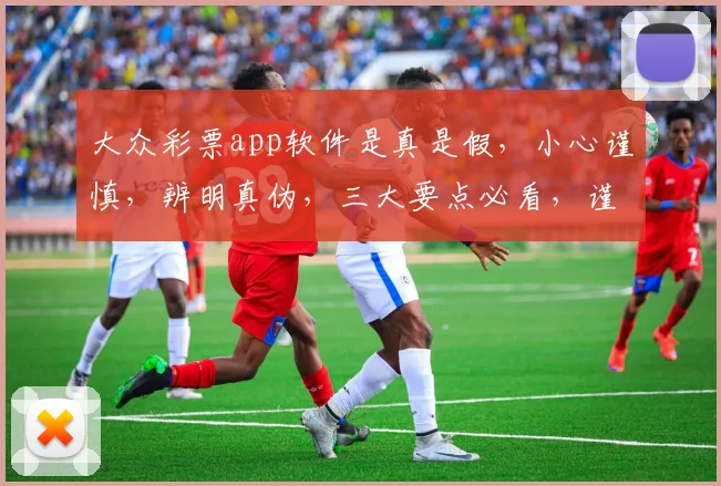 大众彩票app软件是真是假，小心谨慎，辨明真伪，三大要点必看，谨慎选择